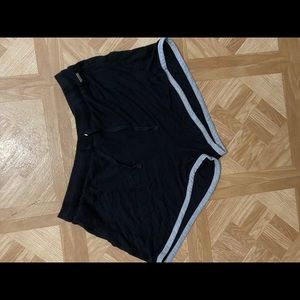 Black sleep shorts